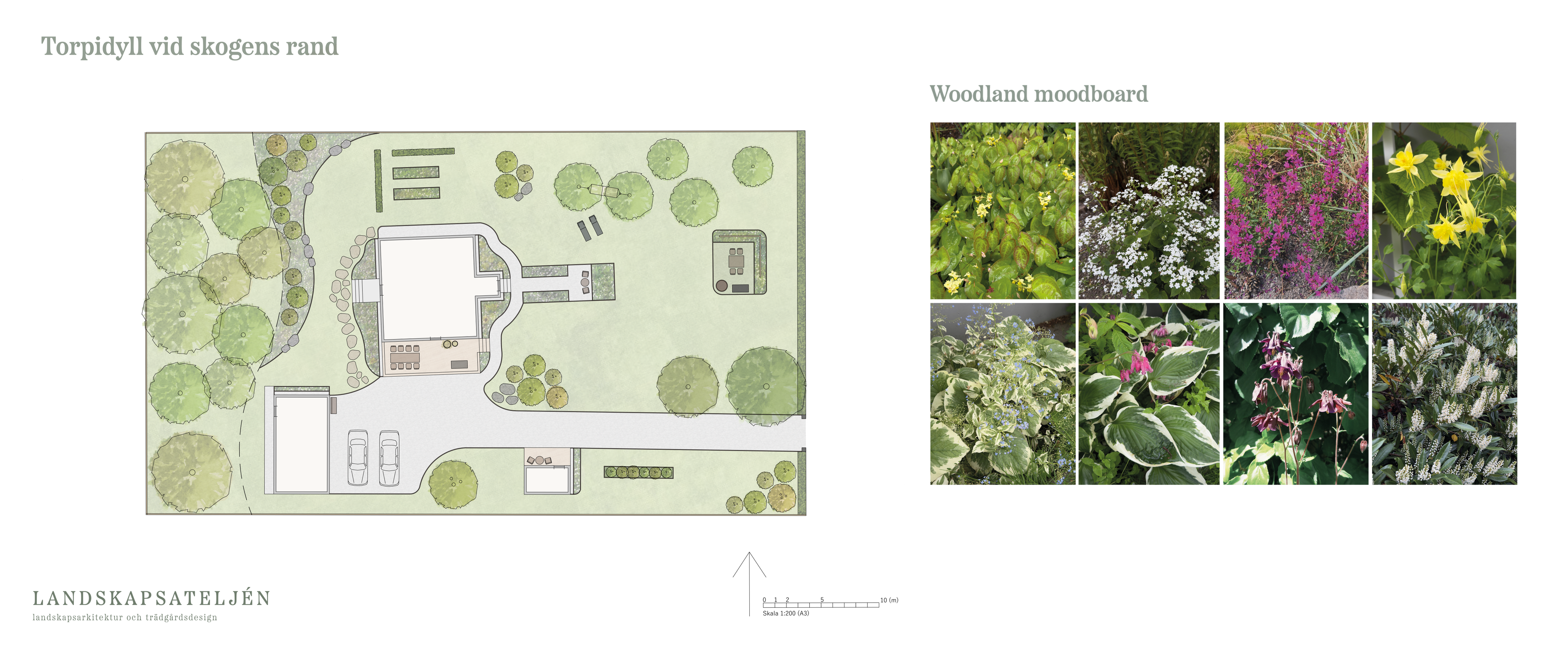 Trädgårdsdesign för villaträdgård i Mariestad